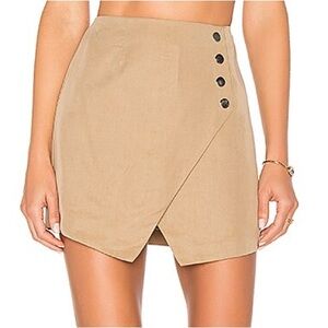 BY THE WAY. Scout Wrap Skirt in Khaki